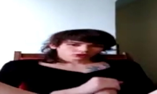 Hot Skinny Sissy on Webcam