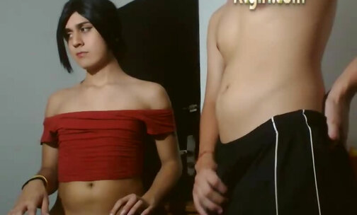 Colombian tgirl anal sex boyfriend webcam