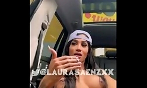 Huge Cock Latina Caught Masturbating