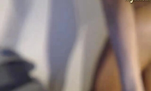 slender ebony tgirl strip teasing pov webcam