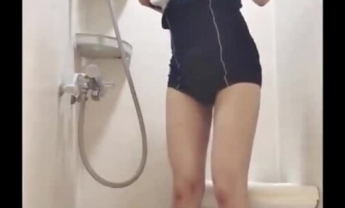 Toyo Schoolgirl CD Cuming in Swimsuit yuiyuiooo p