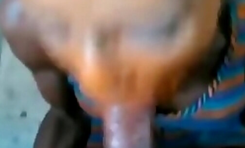afro head tranny head and swallow all the cum