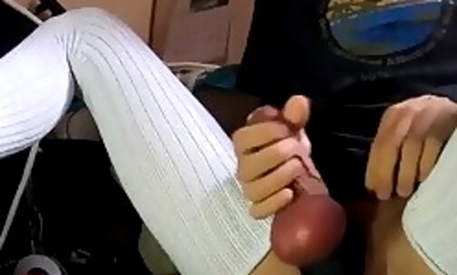 Anal dildo jerking with a tight cock ring No xhpAtm