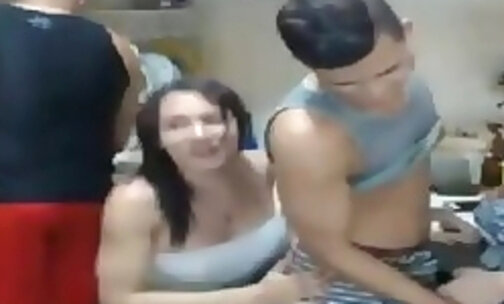 sweet suck in a party video