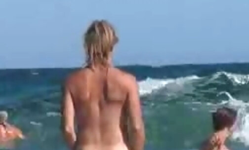 transexual in nude beach with anal jewel rosebud
