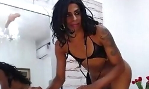 Shemale Playing Her Big Tit