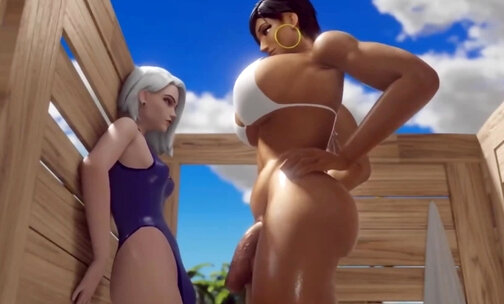 Overwatch Pharah Showed No Mercy Mei and Ashe xhd9VEW