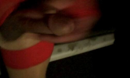 VanityTV Webcam CD in red lingerie, nude Cuban stockings playing