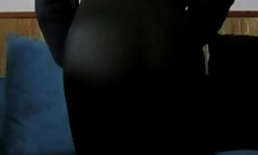 Shaking Ass In Black Tight Lycra