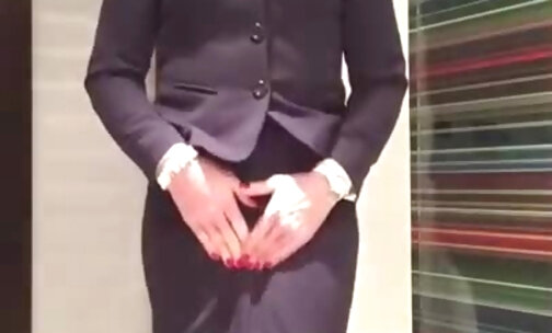 Cum in my favourite business suit