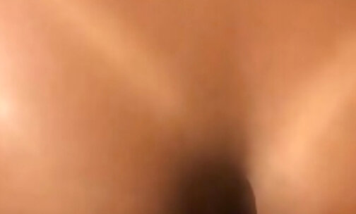 Perfect tanlined tranny fucked in doggy - POV