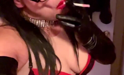 Big Tits Smoking Fetish Mistress