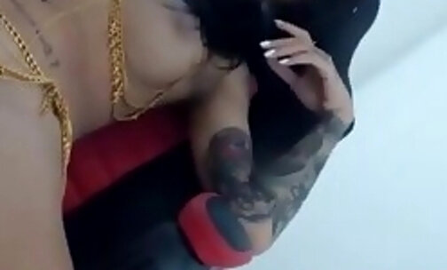 damn sexy latina transsexual on live webcam part 2