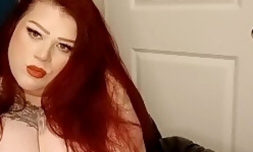 Trans Girl Red Head. Big Titties