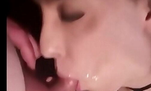 Cumshots on her face