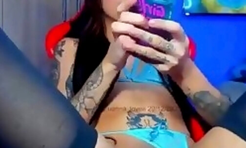 thin sexy brazilian hot tattooed trnsgender in hot legg