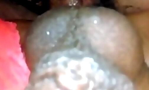 Closeup anal breeding with a curvy tranny