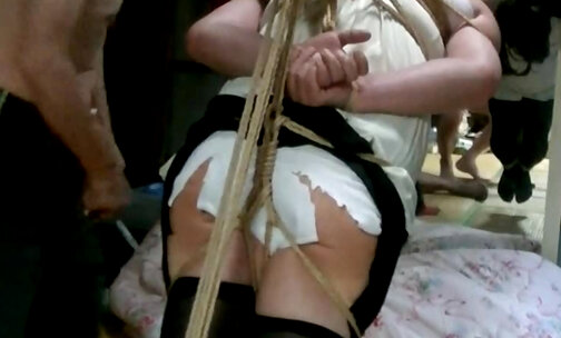 Jyosouko Fujikos BDSM rope and candle