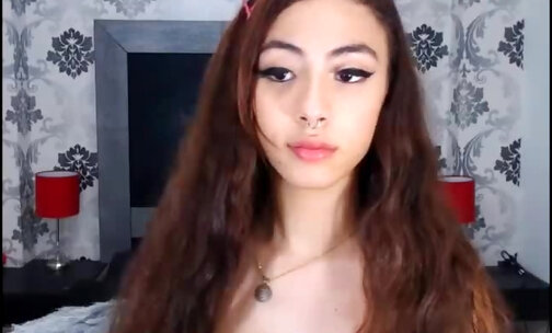 Sexy big tits latina Tgirl vibrating webcam