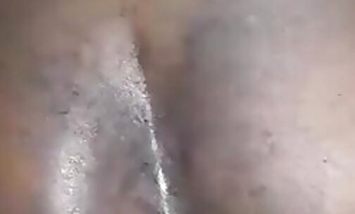late night anal play with phat ass black tranny