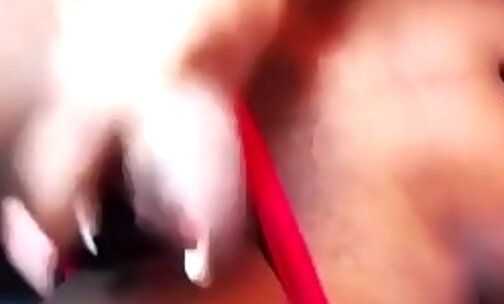 amazing horse size ebony cock tranny on live webcam par