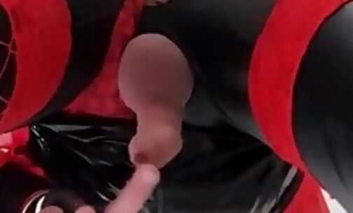 Asshole and soft cock underview