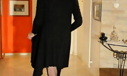 sissy Mari in lingerie black