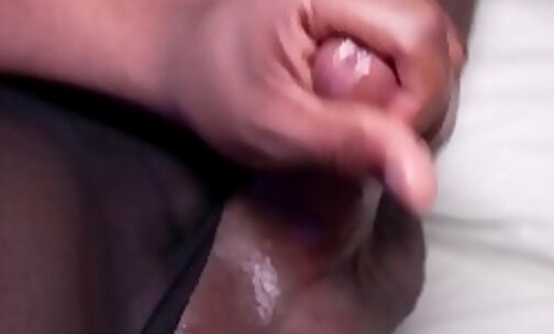 Black BBW with a thick curved cock