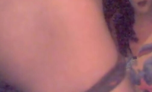Amateur tranny finger fucking ass on webcam