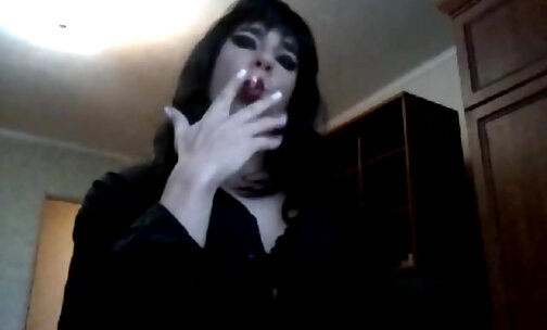 Beauty Kristi smoking