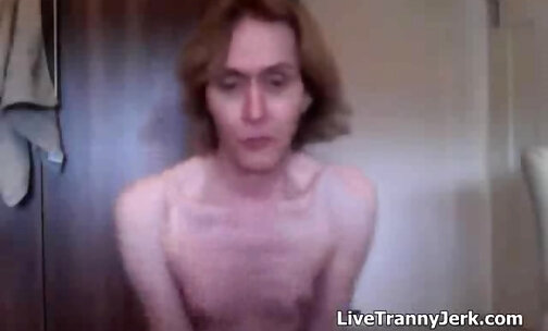 MILF Tranny Naked with No Make up