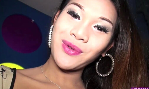 Ladyboy Donut Gives Blow And Rimjob And Barebacked