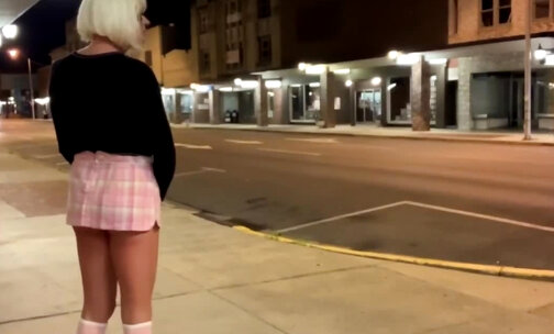 Unbelievable Public Nudity and Drive thru ass Dildo fro