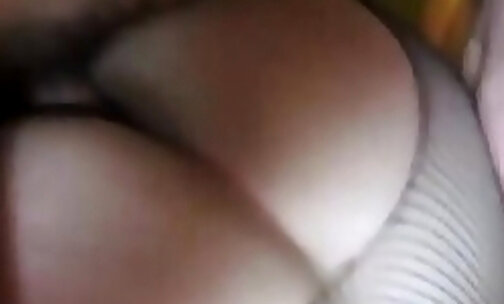 Curvy lingerie ts slut taken in her big ass